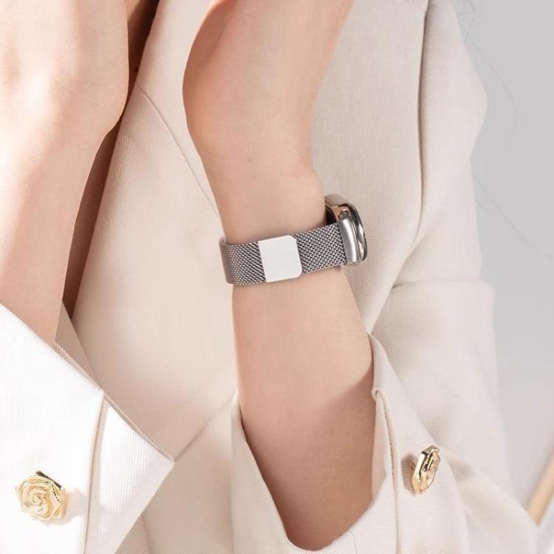 Compatible with Xiaomi Mi Band 9m Lanis magnetic metal strap Xiaomi 8 stainless steel women's watch strap