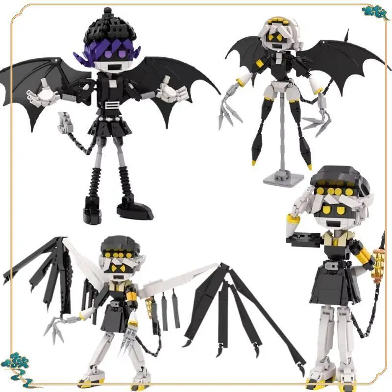 2026 new MOC Anime Characters Doomsday Dronesed Building Blocks Kit Murdered Uzi N V Killer Drones Model Kids Puzzle Toys Birthday Gift