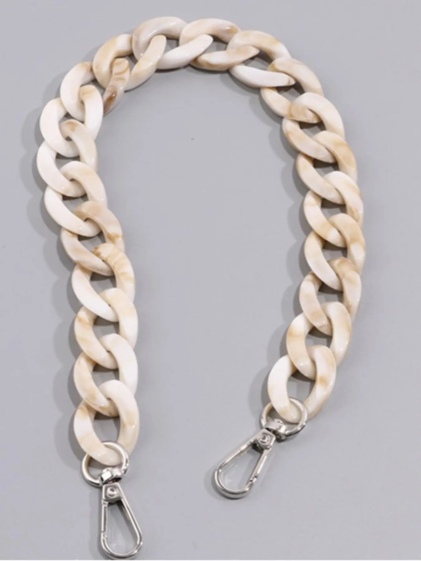 Acrylic Mixed High-Quality Chain for Handbag Making, Detachable Multi-Color Resin Chain, catena per borsa，tracolla per borsa，DIY Bag Accessories, Vintage Thick Chain, Removable Straps, Chain For Purse, Bag Chains for Handbags