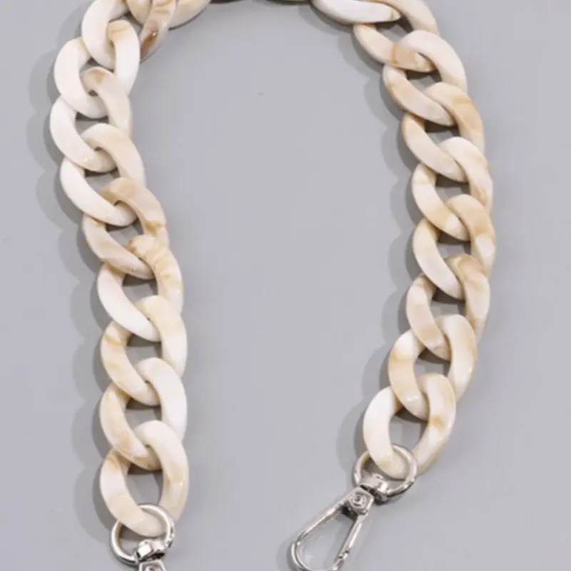 Acrylic Mixed High-Quality Chain for Handbag Making, Detachable Multi-Color Resin Chain, catena per borsa，tracolla per borsa，DIY Bag Accessories, Vintage Thick Chain, Removable Straps, Chain For Purse, Purse Accessory