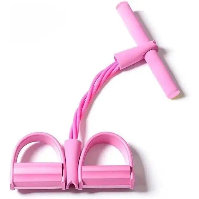 Manual Tension Training Pedal Elastic Band, Eco-Friendly Natural Latex Yoga Stretching Band, Adjustable Resistance Band for Home Gym Arm & Waist Training, Exercise Equipment