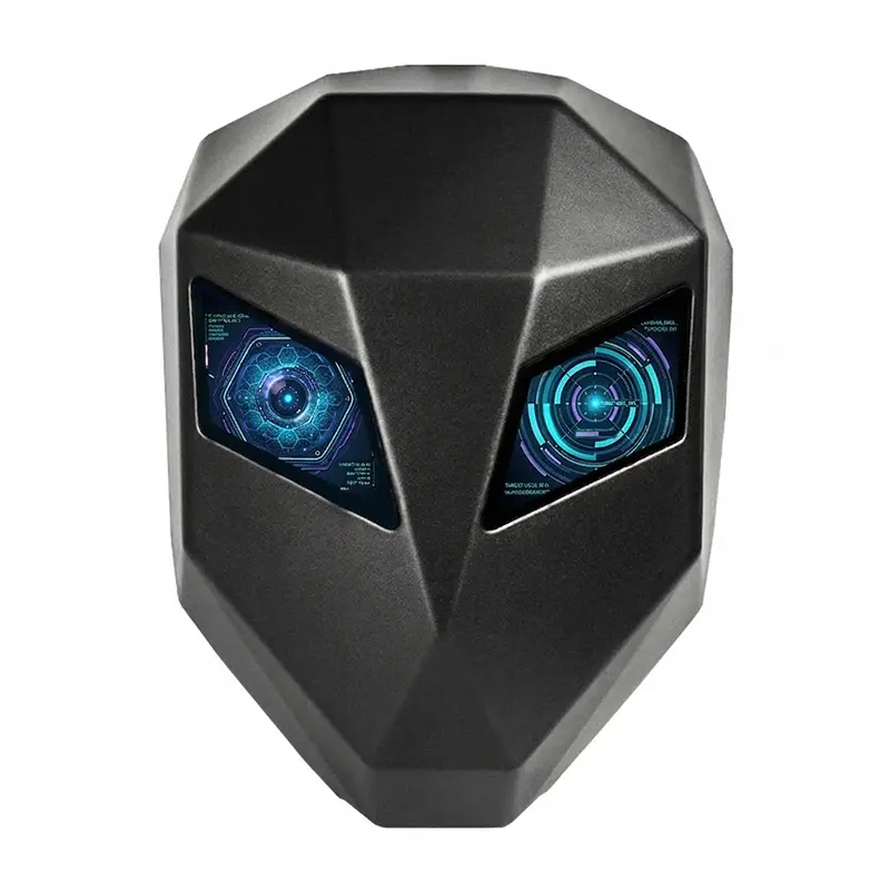Stylish Hard-shell Sports Backpack for Adults with App-Controlled LED Screen, Customizable Glowing Eyes, USB Port, and Laptop Pocket for Biking