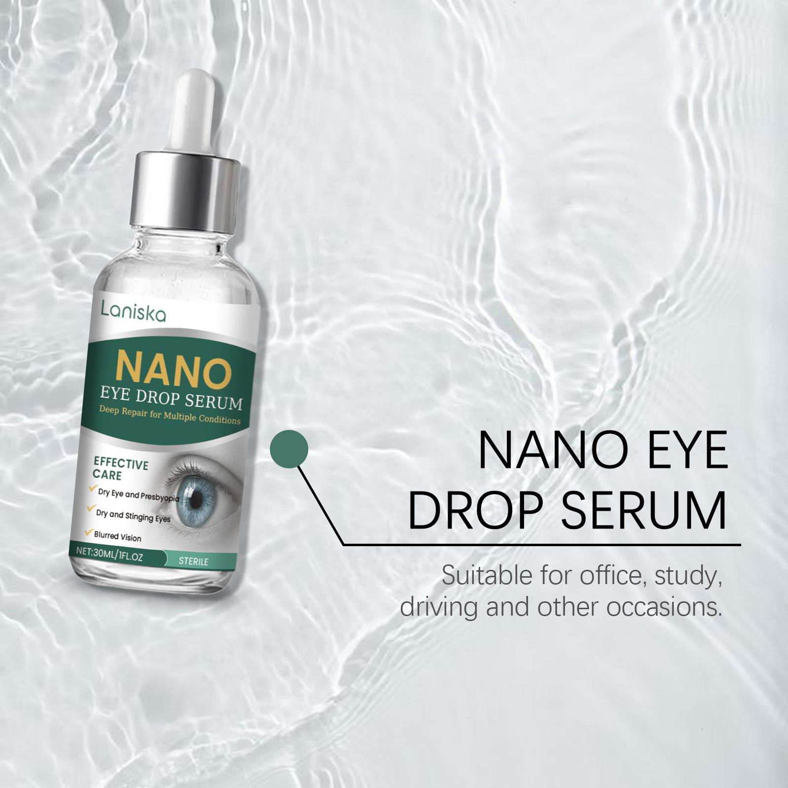 Nano Eye Drop Serum, Gentle Moisturizing Eye Serum, Eye Care Product for Women & Men, Daily Eye Care Essence for Daily Use, Hydrating, Eye Care Formula, Eye Repair Cream gotas de Moisture