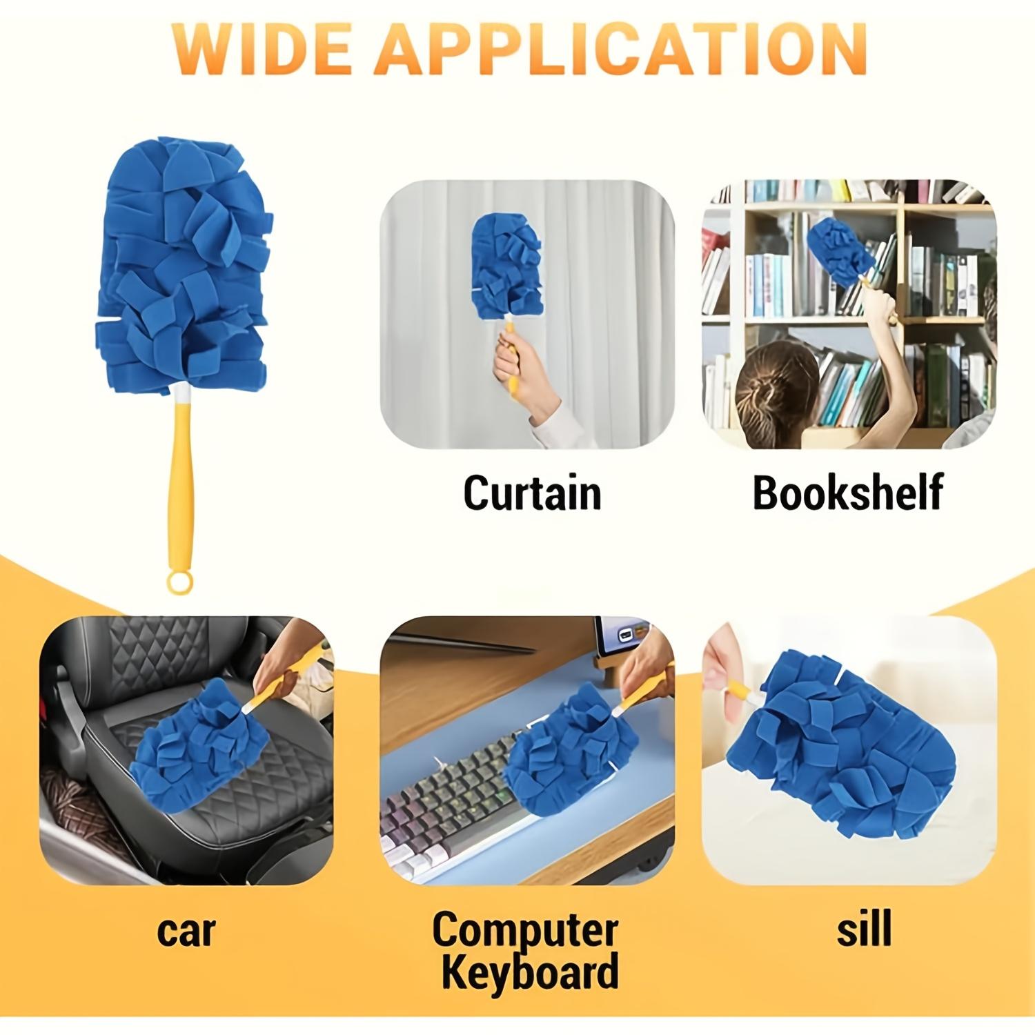 1pc 360 Electrostatic Duster Refills |   Reusable, Choice for A Dust-Free for home, Washable with Microfiber Dusting Heads for Home Cleaning