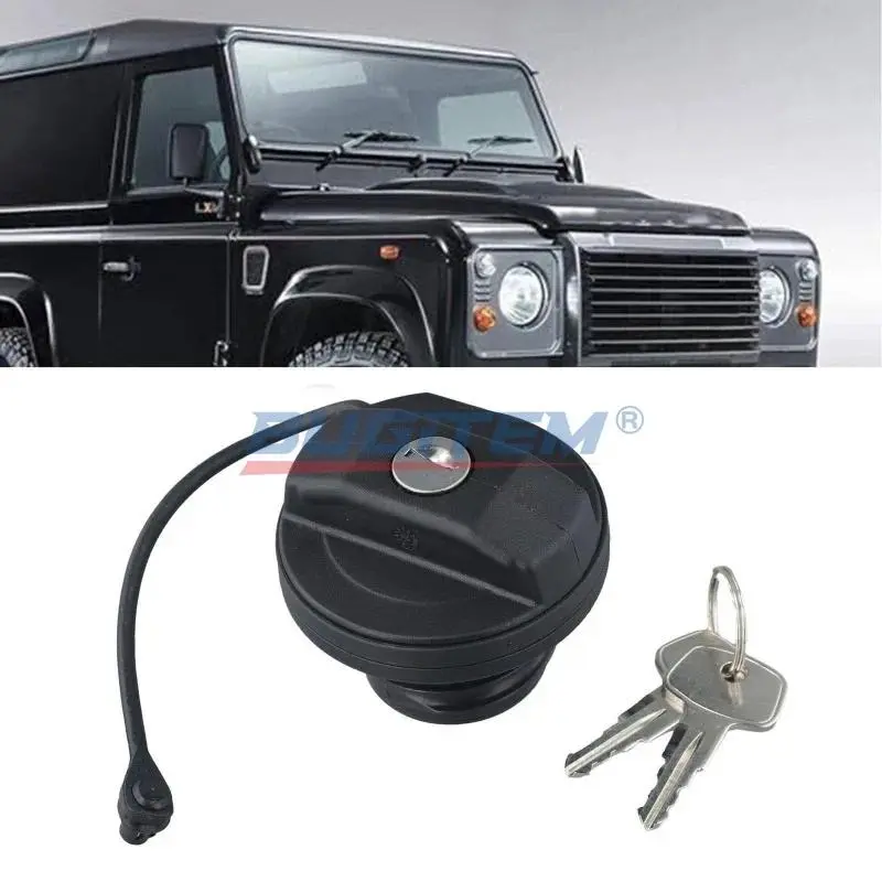 LR075664 LR032977 Locking Fuel Filler Cap With Keys For LR Defender 90 110 130 2004-2018 Fuel Tank Cap Lock With 2 Keys