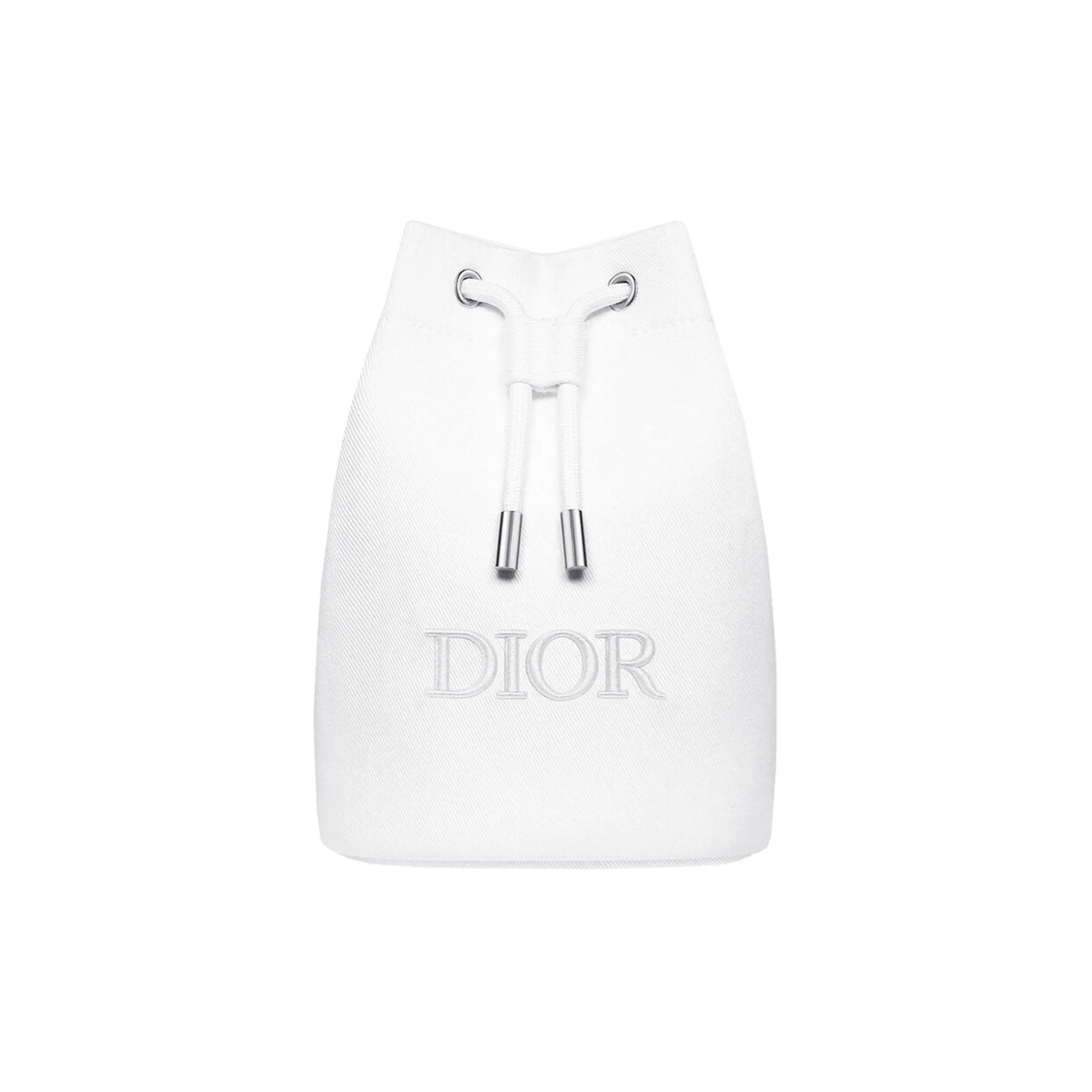 DIOR White Drawstring Makeup Bag With Tools Portable Storage Gift For Girlfriend Gift