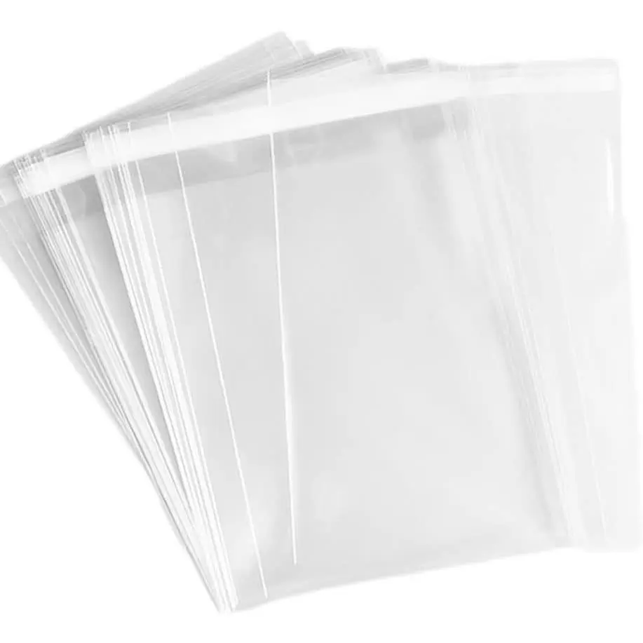 4-5/8'' X 5-3/4'' Cello Cellophane Bags - Fits A2 Card w/Envelope Photos Jewelry Candy Treats Cookie Resealable Clear Plastic Sleeves (100 Count)