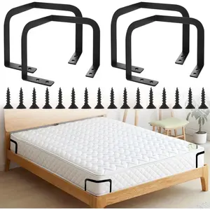 4PCS Mattress Slide Stopper, Retainer Bar for Beds, Non Slip Mattress Gripper, Stabilizer, Prevents Mattress for Bedroom Bed Frame