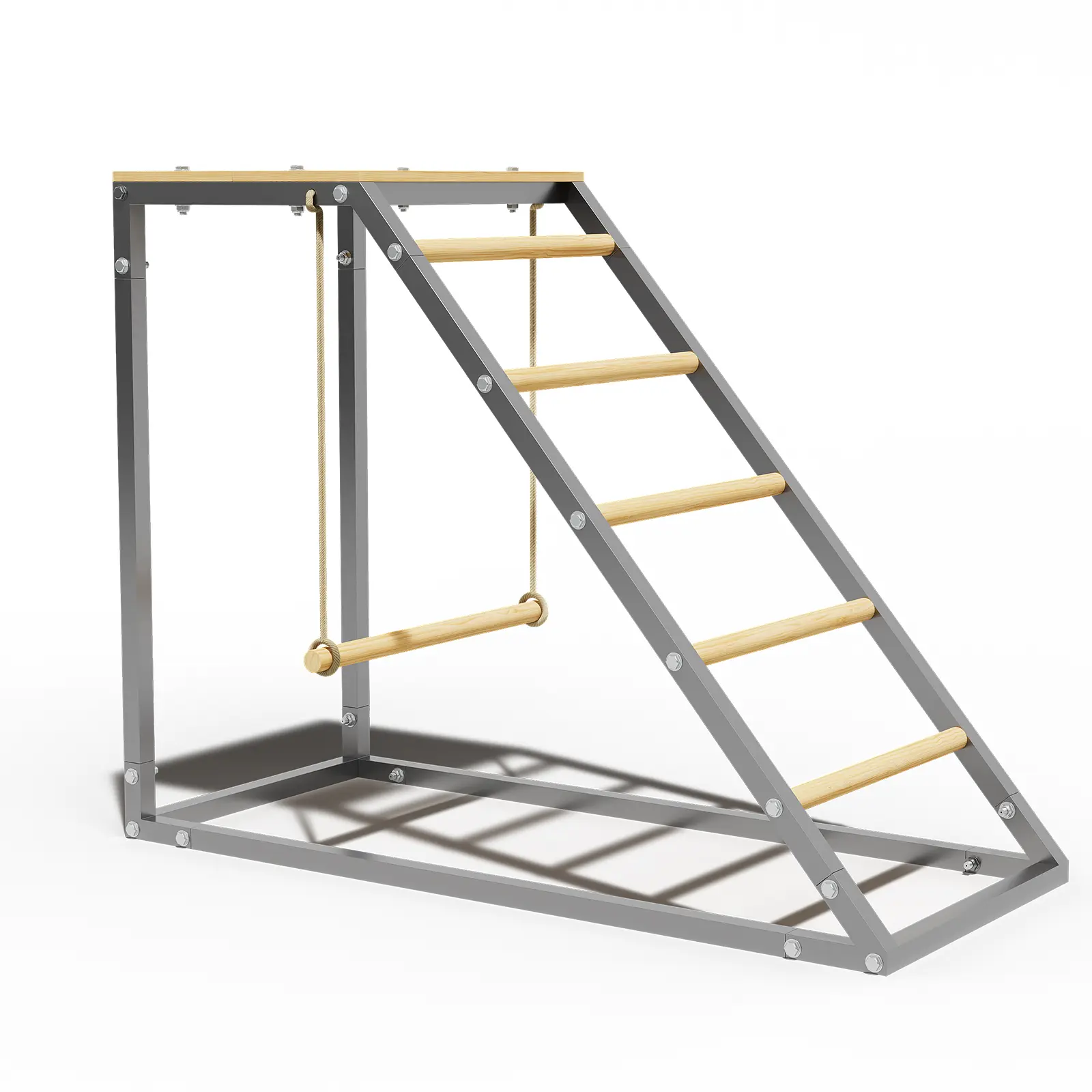 Chicken Perch for Coop with Swing & Wooden Ladder - Roosting Bars for Chicken Coop, Easy Assemble & Clean, for Farm & Backyard Poultry