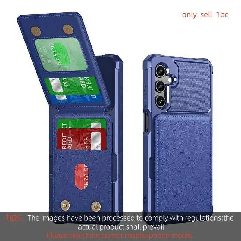 Card Slots Kickstand Wallet Case For Samsung Galaxy S26 S25 S24 S23 S22 S21 Ultra Plus A57 A37 A56 A36 A26 A55 A35 A54 A34 Cover