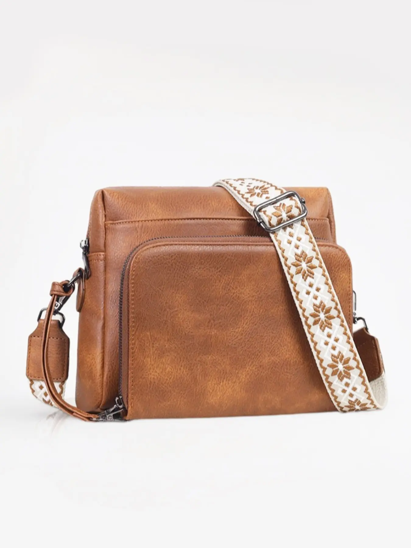 New Women's Crossbody Bag, Large Capacity Zipper Shoulder Bag, Commuter Messenger Bag, Maternity & Baby Carrier Backpack