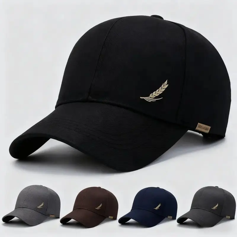 Men's Classic Mature Polyester Baseball Cap, Lightweight Breathable All-Day Wear, Adjustable Fit Sun Protection Hat for Outdoor Sports & Daily Use, Adult Unisex Winter Casual Knit Heart Wool Newsboy Beanie Fashion Accessory
