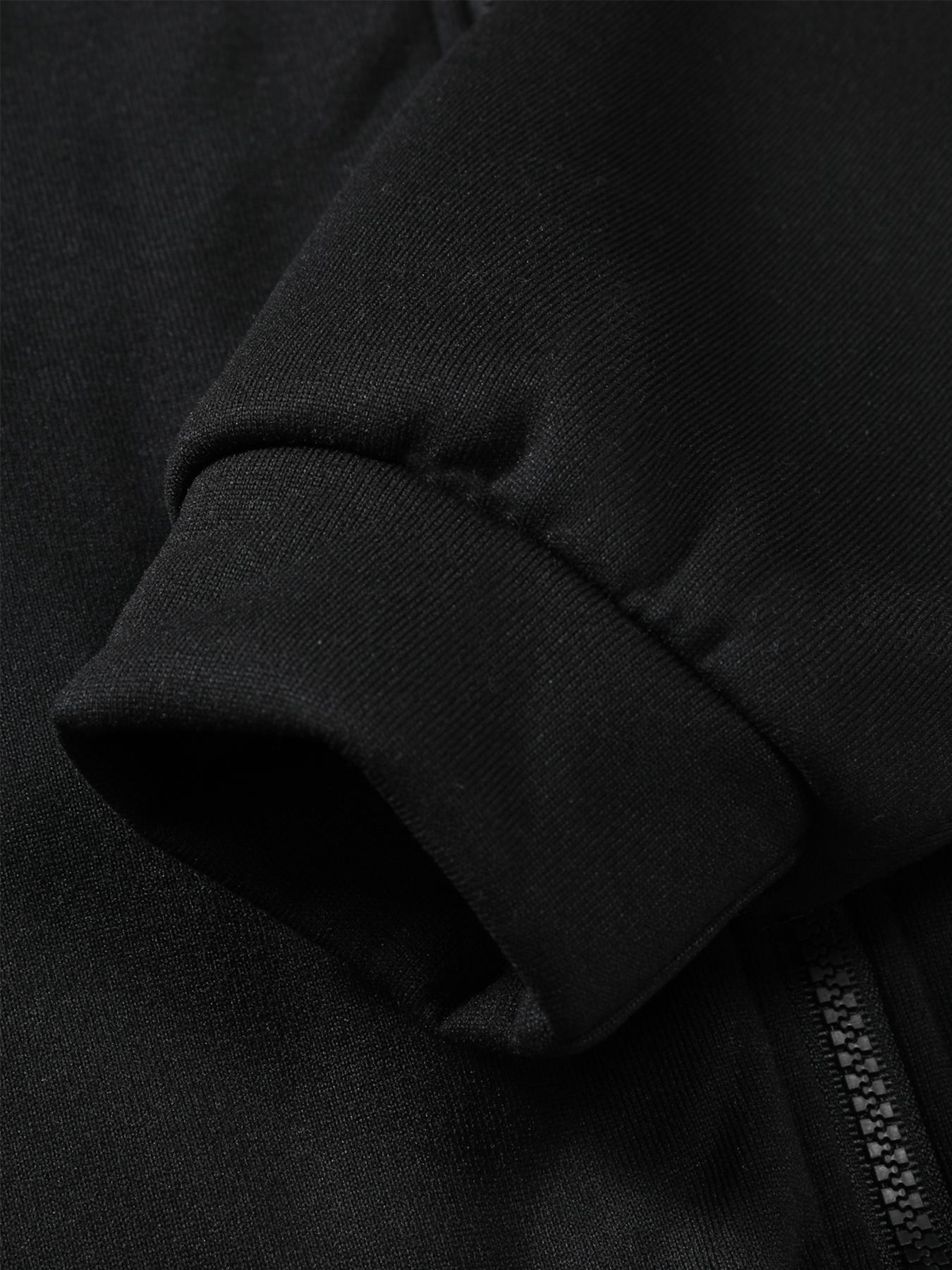 Autumn Winter Hooded Cardigan Sweatshirts Trendy Graphic Eye Letter Print Streetwear Street Style Fitted Knitwear, Thick Fabric, Perfect for Fall & Winter Seasons