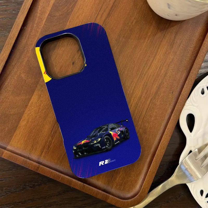 Red Bull Energy Drink Design Phone Case — Unisex Style, Compatible with iPhone 12, 13, 14, 15, 16, 17 Series. Scratch-Resistant and Durable; Resists Yellowing and Fading. The Perfect Gift Choice.