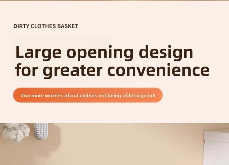 Practical wall-mounted dirty clothes basket, dirty clothes basket, foldable home bedroom dormitory multi-functional dirty clothes basket