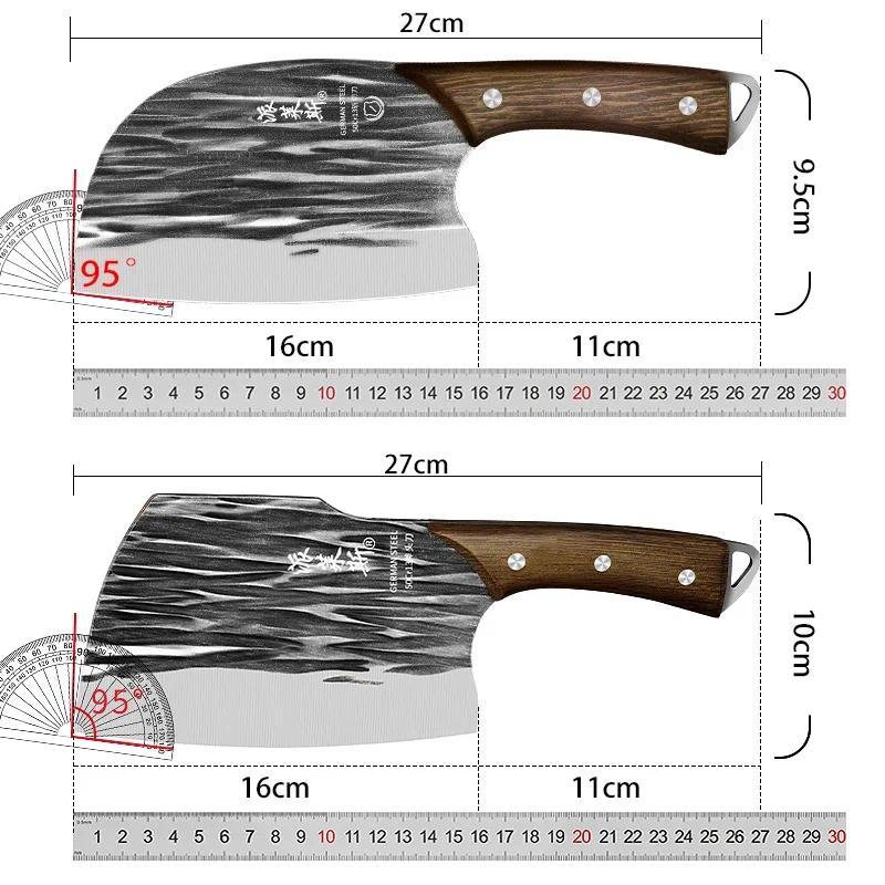 2025 New Kitchen Special Stainless Steel Kitchen Knife, High Hardness Hand Forged Bone Chopping and Meat Slicing Knife for Home Cooking