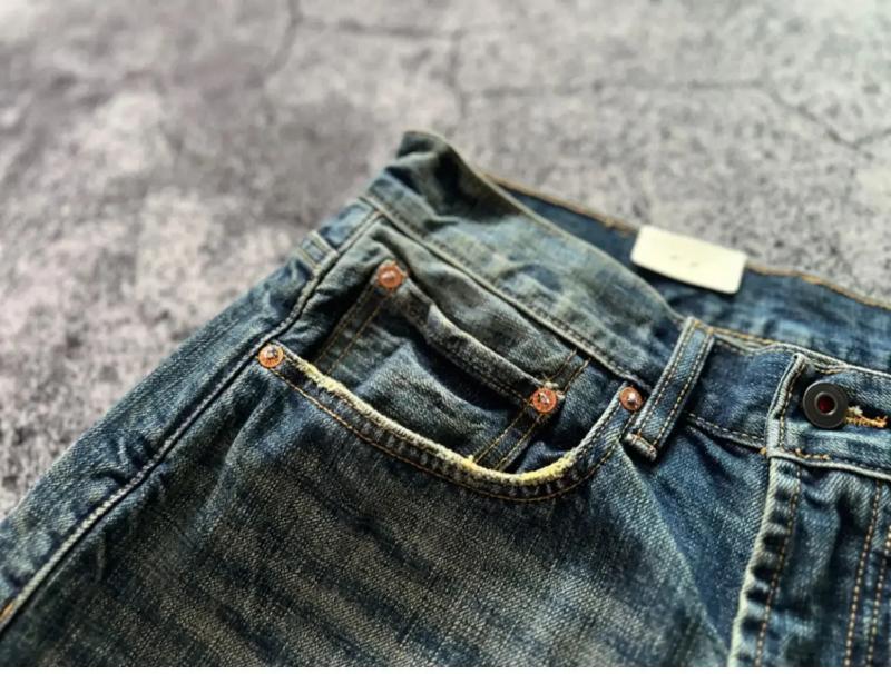 Kyn Apparel Heavy Washed Denim Jeans for Men Autumn Vintage Selvedge Soft Loose Straight Pants Y2k Youth Male