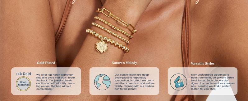 Trendy Gold Bracelets for Women 14K Gold Plated Stackable Initial Beaded Bracelet with Letter Pendant Waterproof Jewelry Gift Trendy Gold Bracelets for Women 14K Gold Plated Stackable Initial Beaded Bracelet with Letter Pendant Waterproof Jewelry Gift