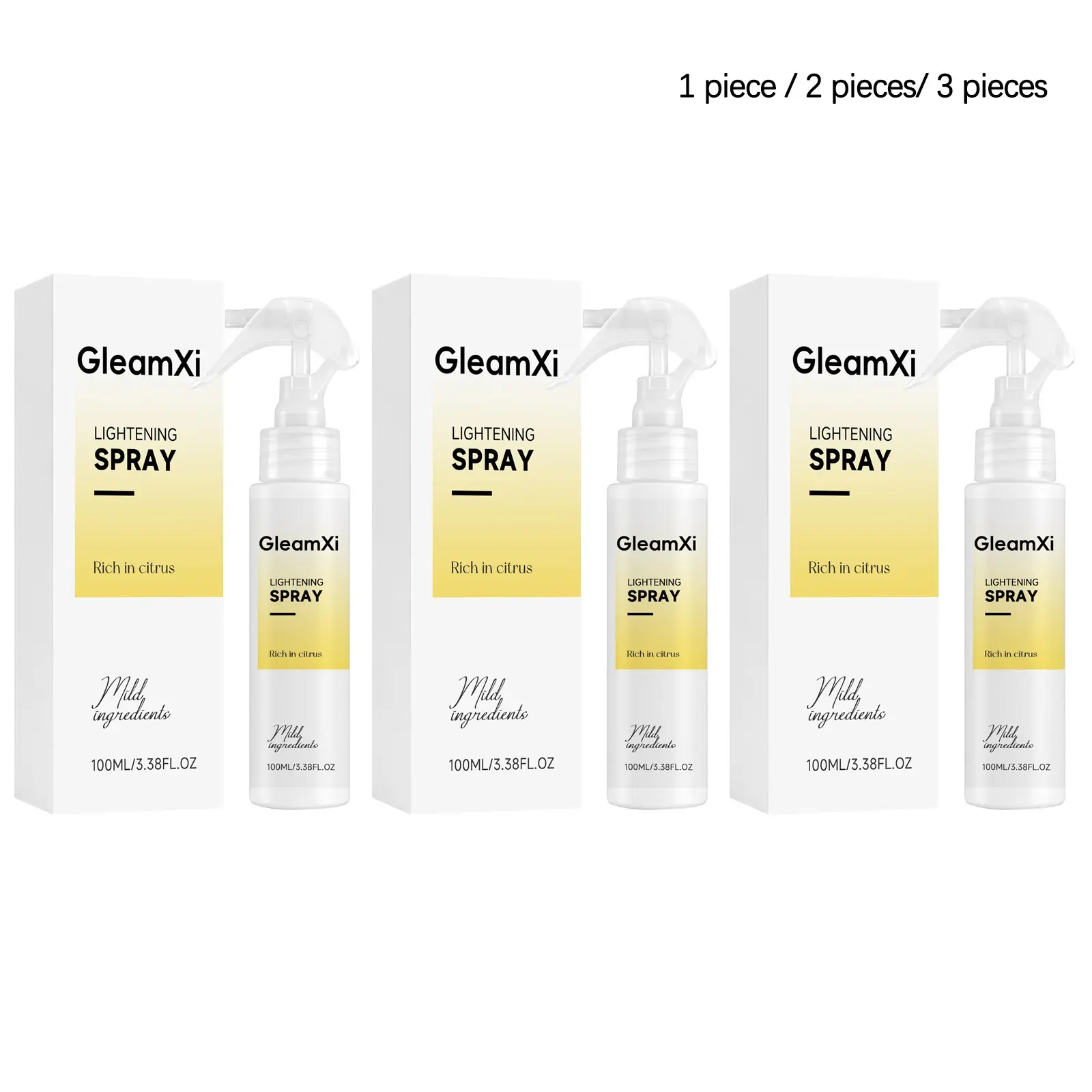Golden Hair Brightening Spray (100ML/100ML*2/100ML*3), Gentle Care, Moisturizing Smooth, Enhances Golden Hair Color, Natural Shine