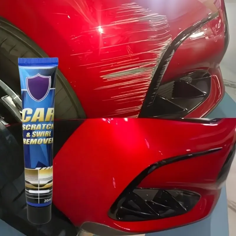 Car Scratch Repair Kit with Sponge Block, Quick Fix for Paint Scratches and Blemishes, Universal Polish for Various Car Colors