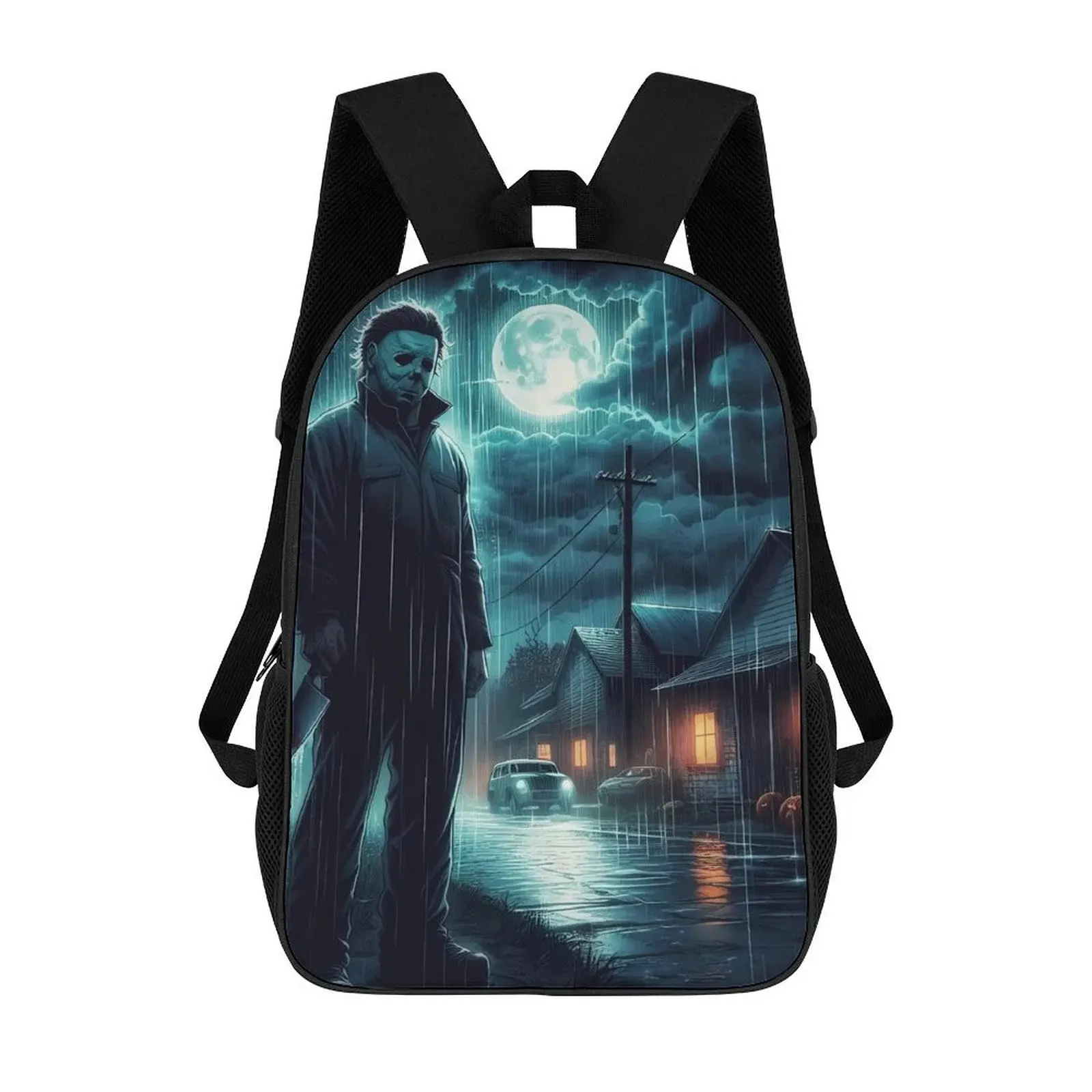 Jason Voorhees Backpack Middle Bookbag Laptop Lightweight Durable Bookbag Travel Back Pack for Women Men Teens 17 Inches