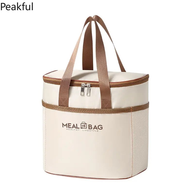 Lunch accessories | Viral insulated aluminum foil lunch bag with handheld design | Great heat retention and leak-proof performance, sturdy structure, ideal for office workers, daily commutes and regular meal carrying