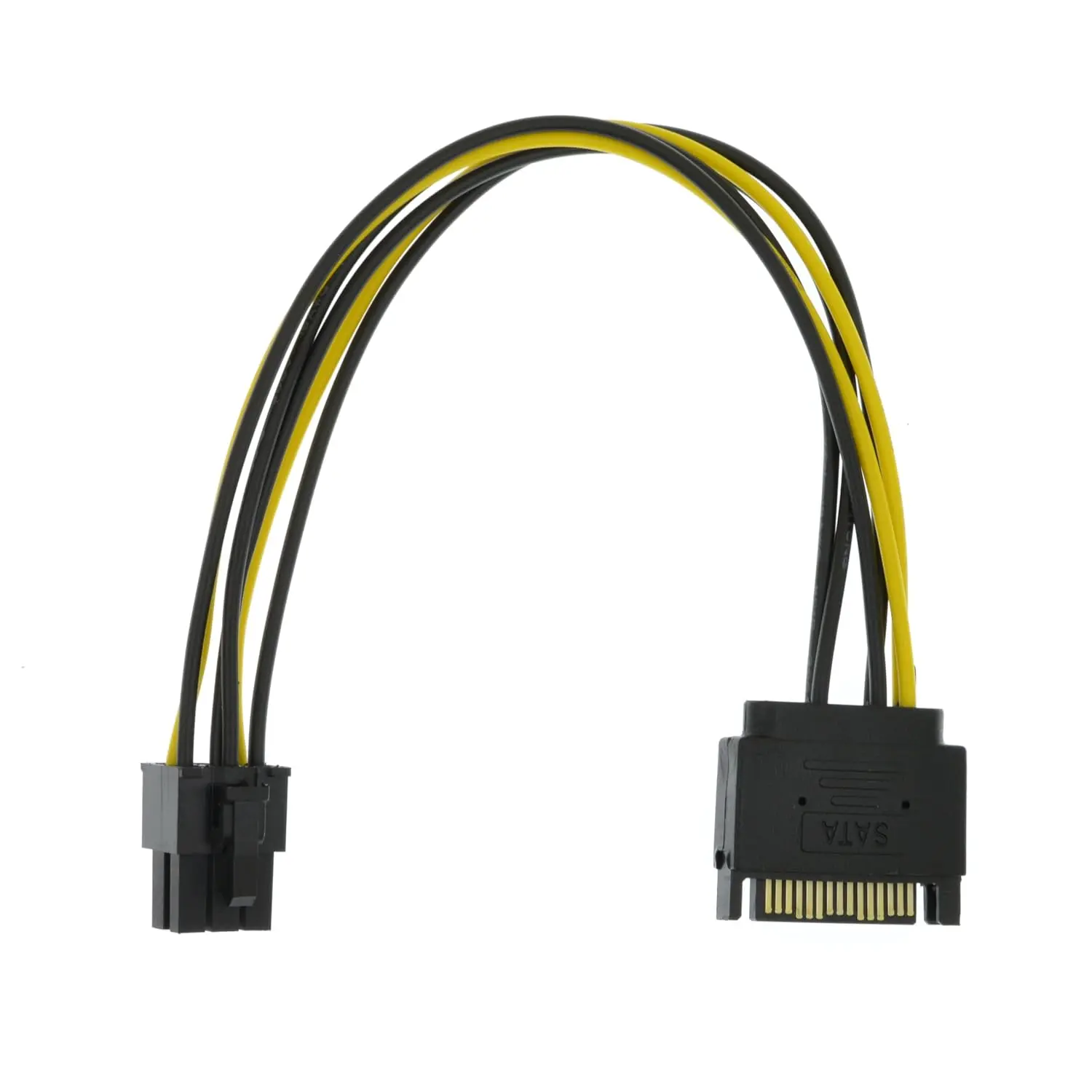 SATA 15 Pin to 6 Pin Video Card GPU Power   8.6inch 22cm (1 Pack)