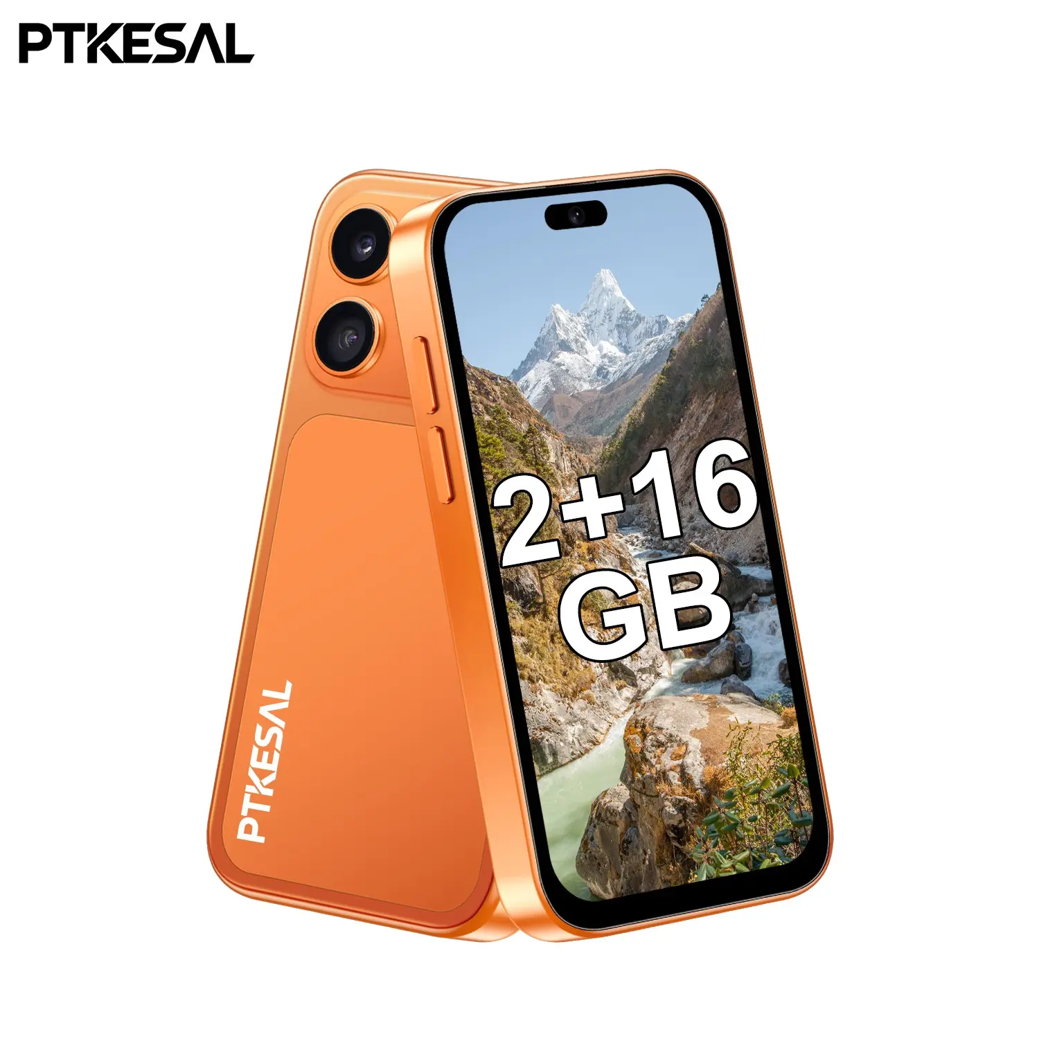 PTKESAL-XS17PRO 3G network, 2GB RAM + 16GB storage, Android 10.0, 3.75 inches, one-click photo button, processor: 4-core, clear camera: 2+2MP, dual SIM cards, suitable for students/children. Smart card-style mini phone.