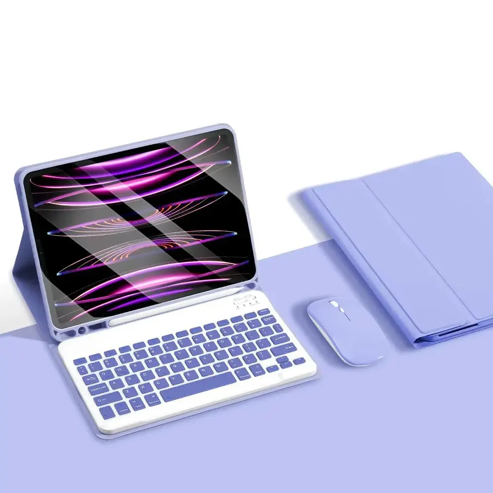 iPad Keyboard Case for iPad Air 11-Inch M2/m4 Pro, Compatible with 10.2/10.5/10.9 Inch Models, 10th-12th Gen Tablet Cover
