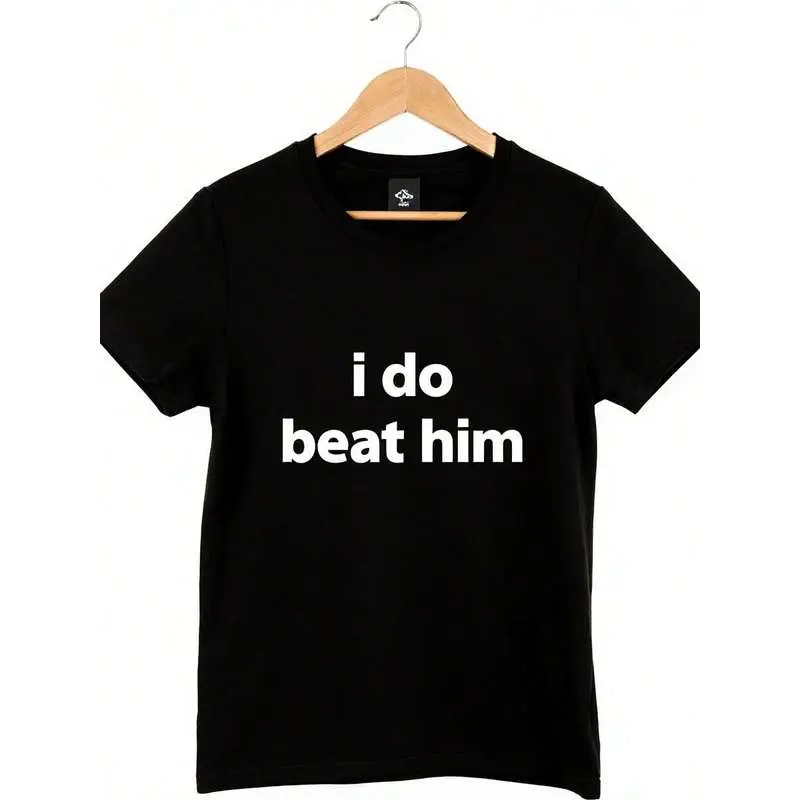 Men's Black Casual Cotton Short Sleeve Tee, Bold Slogan Print, Breathable Sweat-Wicking Soft Fabric, Year-Round Daily Commute Wear, Local Shop In Stock, Holiday Exclusive Discounts for Easter, Halloween, Thanksgiving