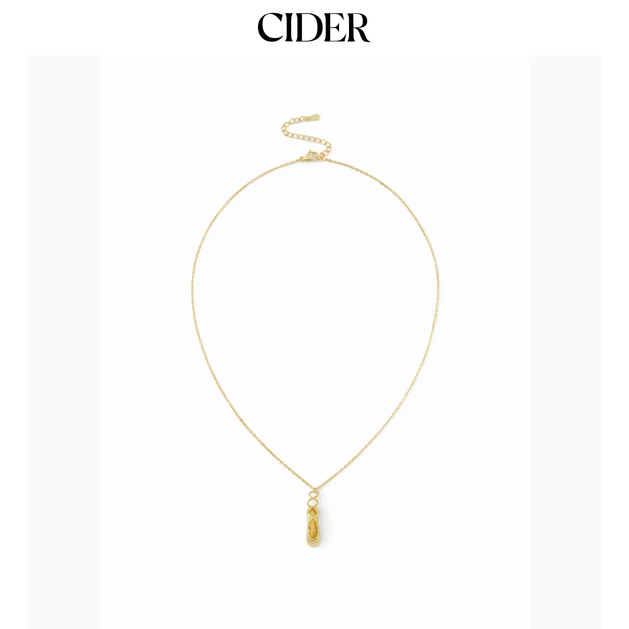 Cider BALLET SHOE PATTERN NECKLACE