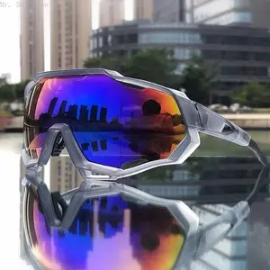 Men's Polarized Sports Sunglasses with UV400 Full Protection, Windproof Anti-Glare Eyewear Specially Designed for Road Cycling and All Kinds of Outdoor Activities
