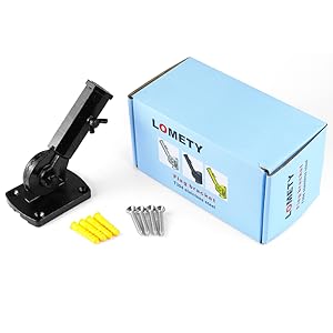 Stainless Flag Pole Holder Multi-Position Flag Pole Bracket Multi-Angle Adjustment Wall mounting Bracket for 1 inch Flag Pole (Black)