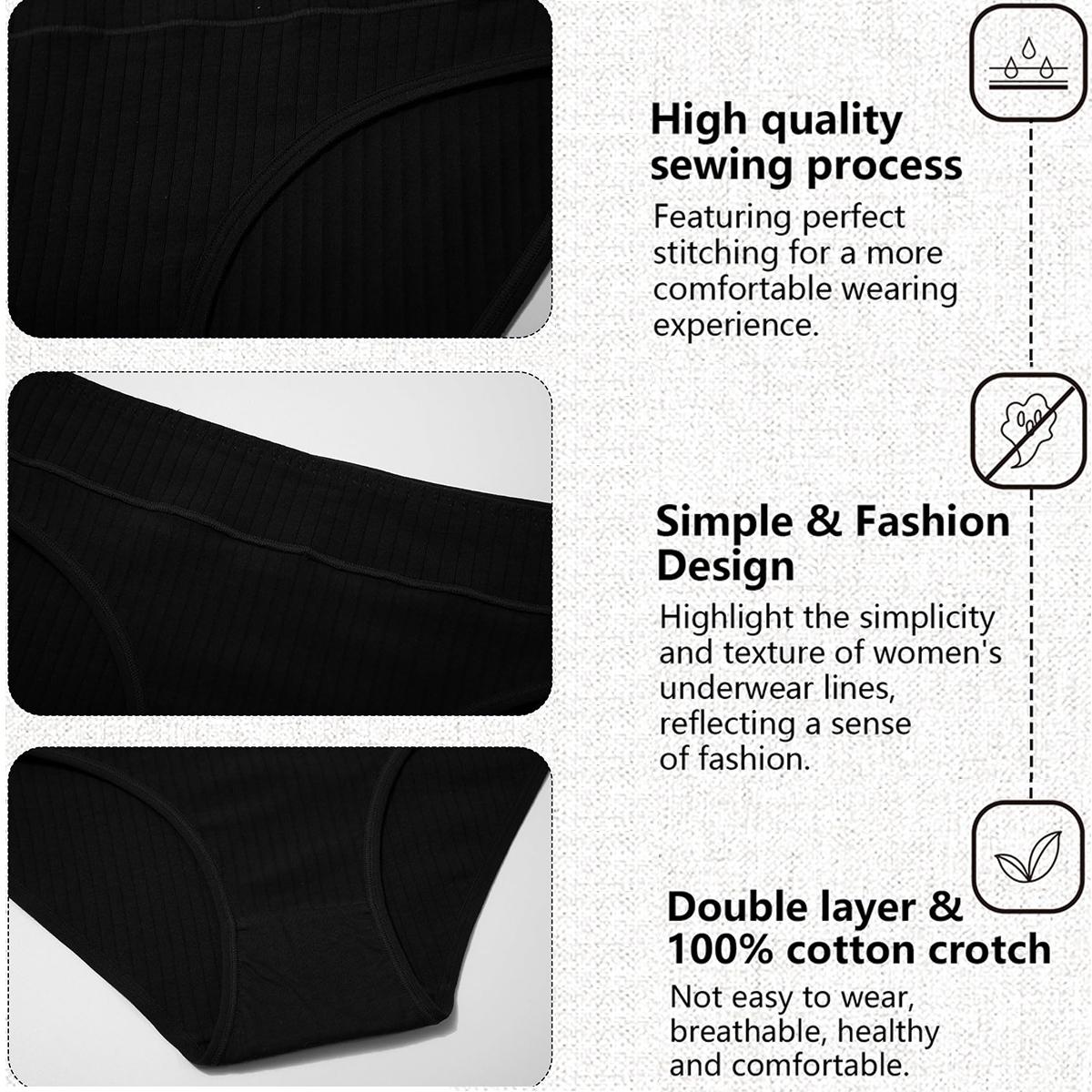 LEVAO Womens Cotton Hipster Underwear Mid Rise Plus Size Panties Cheeky Breathable Soft 6 Pack SpringStatements