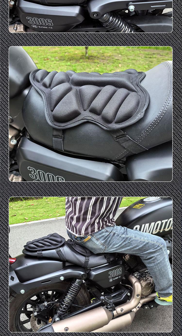 Shock Absorption Electric Vehicle Seat Cover, Breathable Motorcycle Seat Cushion, Universal Sunscreen Heat Insulation Comfortable Seat Protector Motorcycle Accessories