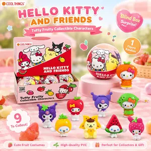 Sanrio Hello Kitty Official Blind Ball, Kawaii Kuromi Cinnamoroll Mystery Toy, Random Pack, Anime Fan Gift, Desk Decor, Cute Collectible, Random Surprise Pick
