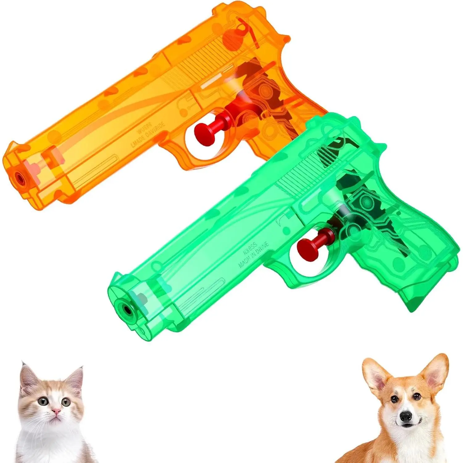 2 Pack Squirt Spray for Cats Dogs Training Squirt Gun for Cats Deterrent Water Spray Pistols for Dogs Pets Training
