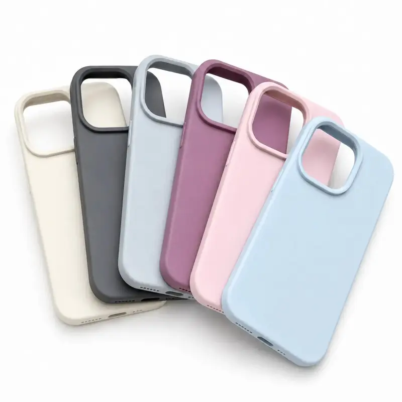 Premium Liquid Silicone Phone Case for iPhone 11/12/13/14/15/16/17 Air/Pro Max - Aesthetic Stylish Shockproof Shell, Anti-Scratch Soft Skin-Friendly Non-Slip Protection, Matte Solid Color Durable High-End Mobile Accessory Compatible with iPhone Models, Ac