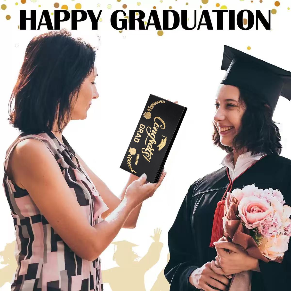 Graduation Season Gift, 1 Count Creative Money Holder with Gift Box, 1 Count Graduation Greeting Card, Party Supplies for Graduation Ceremony, Graduation Gifts