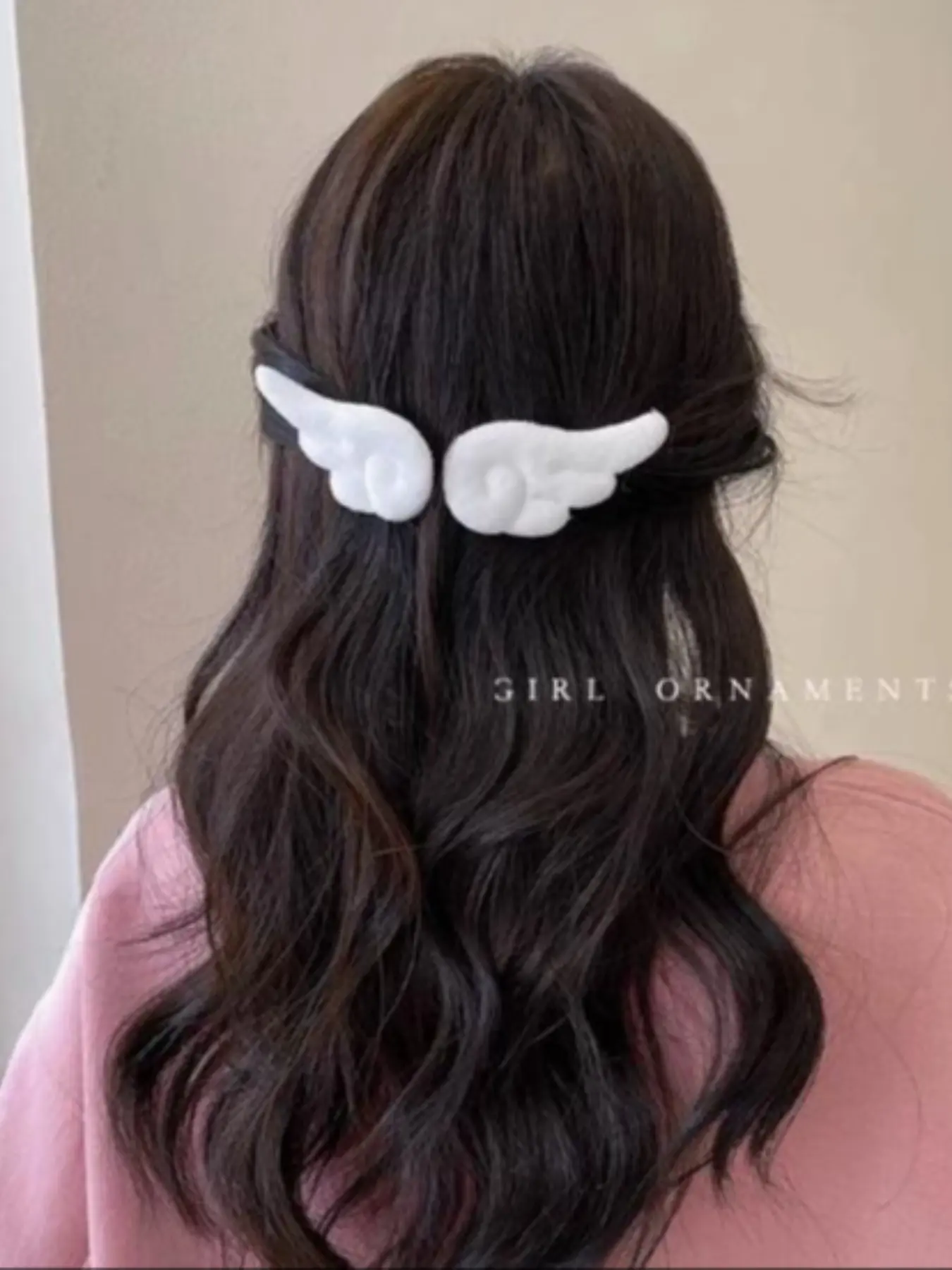 Angel Angel Small Wings Hair Clip, Cute Plush Duckbill Hair Clip, Magic Girl Side Clip, Pair Set, All Seasons
