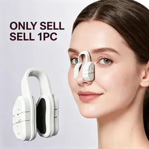 EMS Microcurrent Nose Shaper Clip, Minimalist Portable Design, 5 Adjustable Vibration Gears, Nose Slimming Beauty Tool for Women