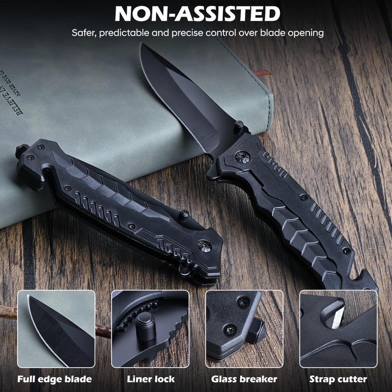 Compact Folding Kitchen Knife with Secure Lock & Textured Grip – Steel Spear-Point Blade for Camping, DIY & Everyday Use (Black) Compact Folding Kitchen Knife with Secure Lock & Textured Grip – Steel Spear-Point Blade for Camping, DIY & Everyday Use (Black)