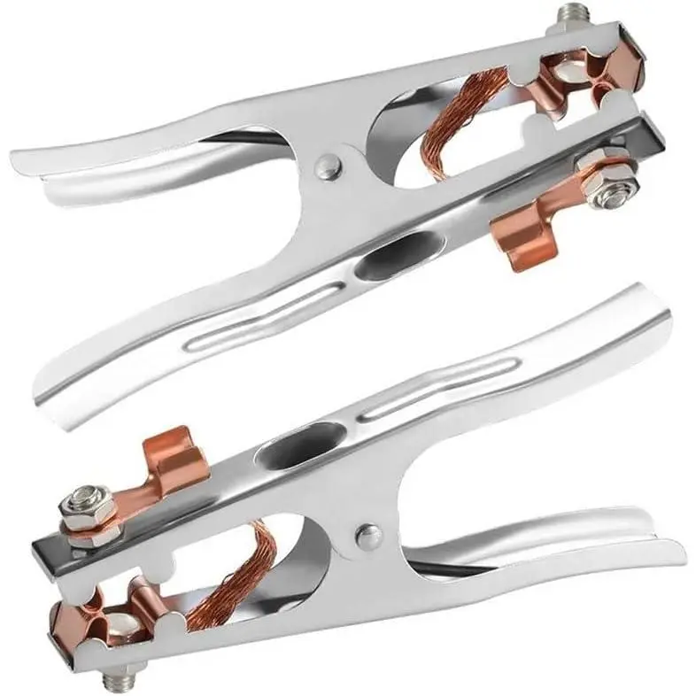 2 count 300A/500A/800A Earth Ground  Clip Clamp Welding Manual Welder Electrode Holder Welding Processing Ground Clamp Professional Tools (300A)