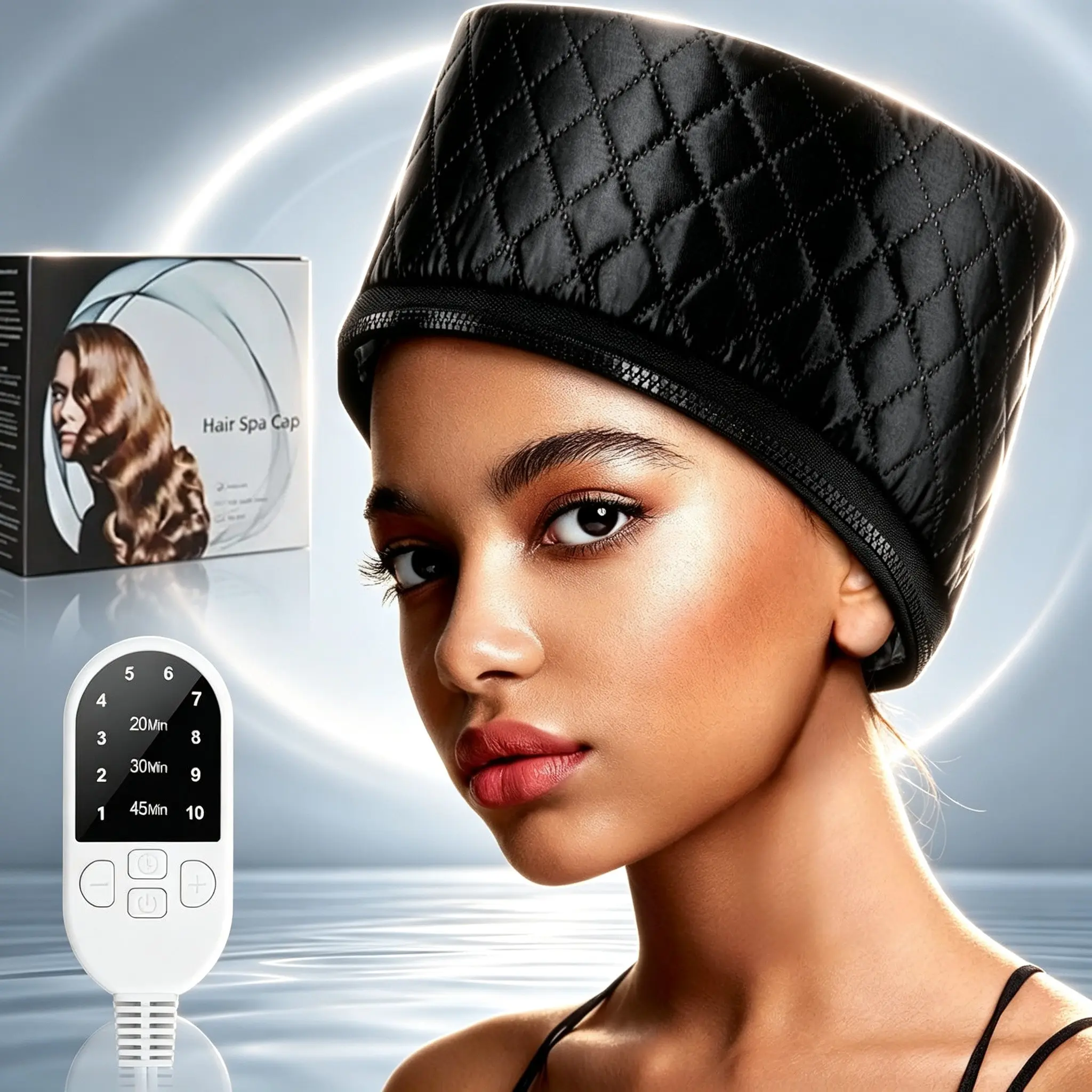 1 piece home-use adjustable-temperature hair care cap, US standard plug, heating cap for hair treatment, the best gift for your girlfriend.