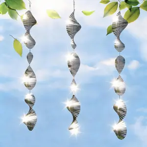 Bird Deterrents for Outside Patio, Highly Reflective 3D Wind Spinners, Garden Decor, Bird Reflectors to Keep Birds Away from Window Roof Yard Orchards Deck, 9 Discs 3 Pcsfidget toys