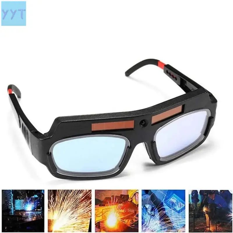 YYT1  1 Pair Black Solar Auto Darkening Welding Goggle Safety Protective Welding Glasses Mask Helmet, Eyes Goggles Mask Anti-Flog Anti-glare Goggles