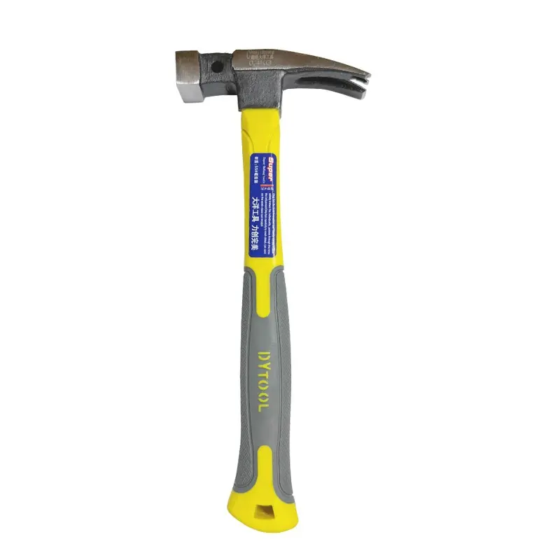 1pc Square Head Claw Hammer, High Hardness Home Installation Hammer, Fiber Non-Slip Handle, Quick Nail Puller, Ideal for Home Repair and Industrial Demolition, Multifunctional Hammer, Tool, Hand Tools