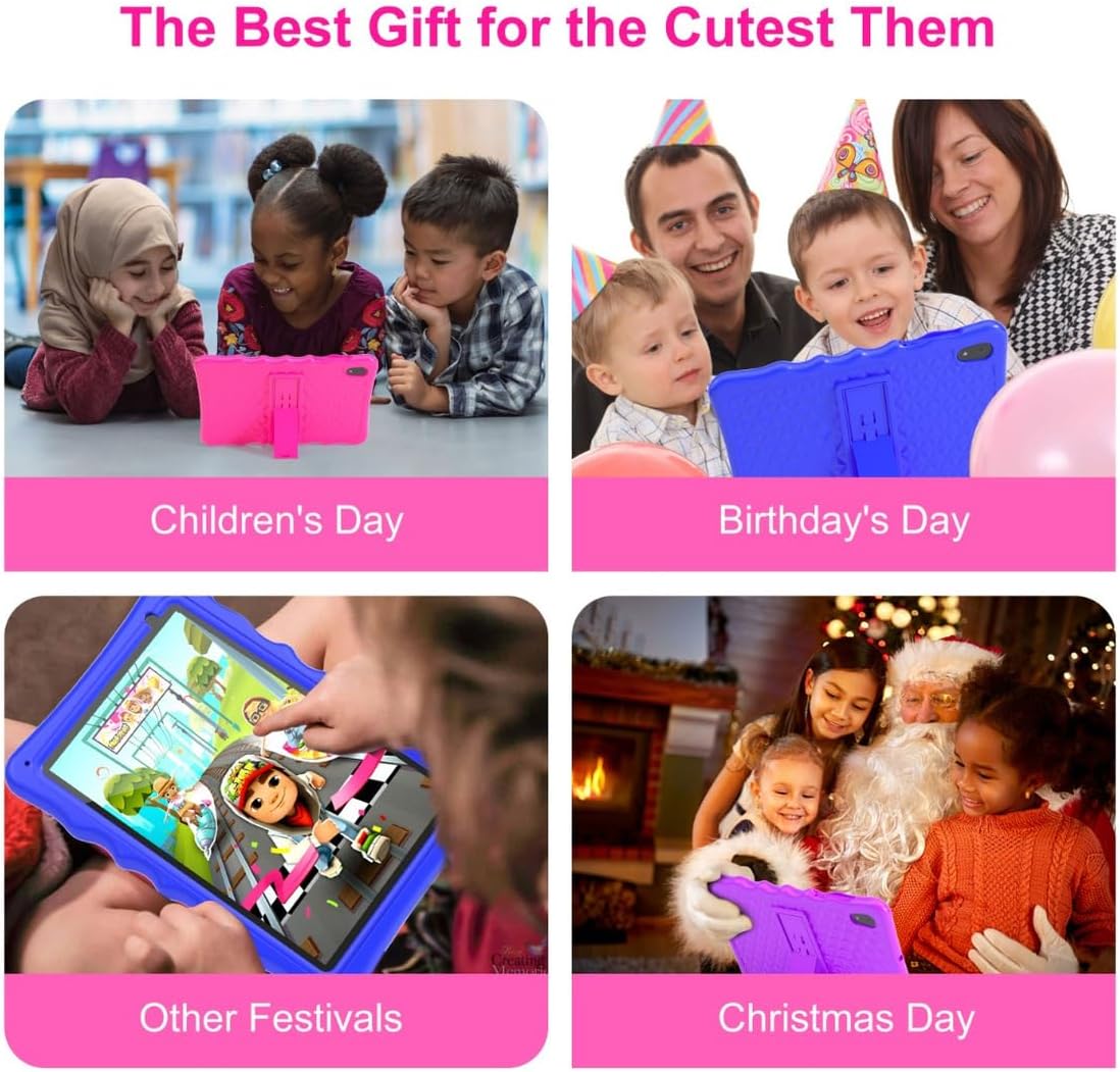 Android 13  Tablets with case, Android 10 inch Tablets, Tablet with 4GB RAM & 32GB ROM,1280 * 800 IPS, Tablet for  3-7