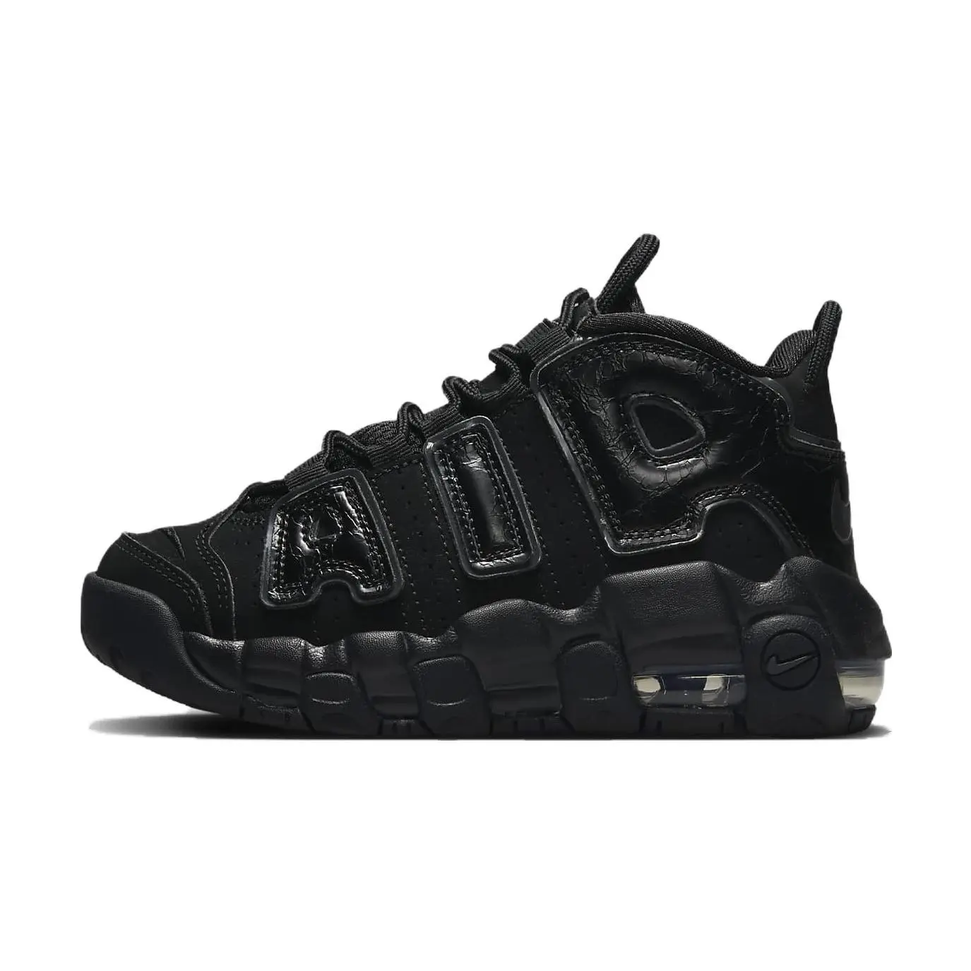 NIKE Men's Classic Mid-Top Casual Trainers, Air More Uptempo PS 'Black Anthracite' FQ7733-001, Available in US Sizes