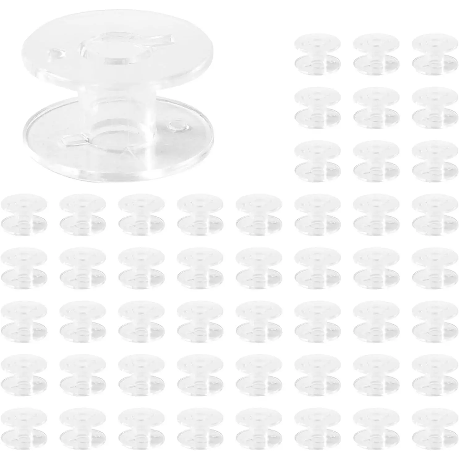 30 count Clear Plastic Sewing Machine Bobbins,  Household Industrial Sewing Machine Shuttle corefor Sewing Machines/Sewing Enthusiasts